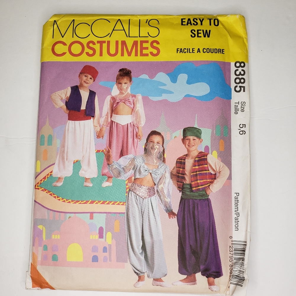 McCall's Sewing Pattern 8385 Child Costumes